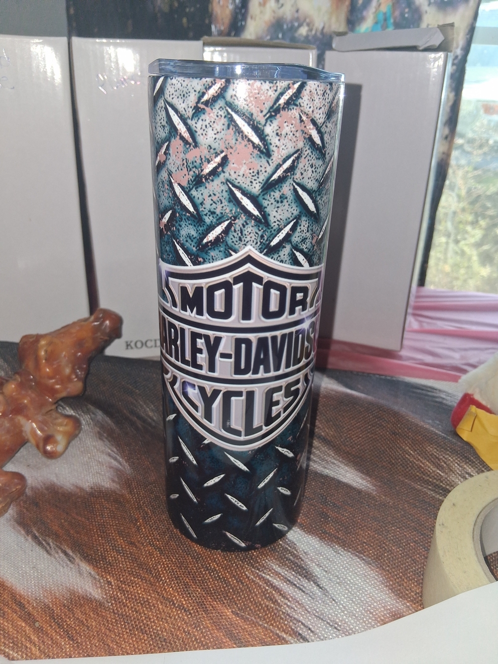 Harley-Davidson Blue Steel Stainless Travel Tumbler